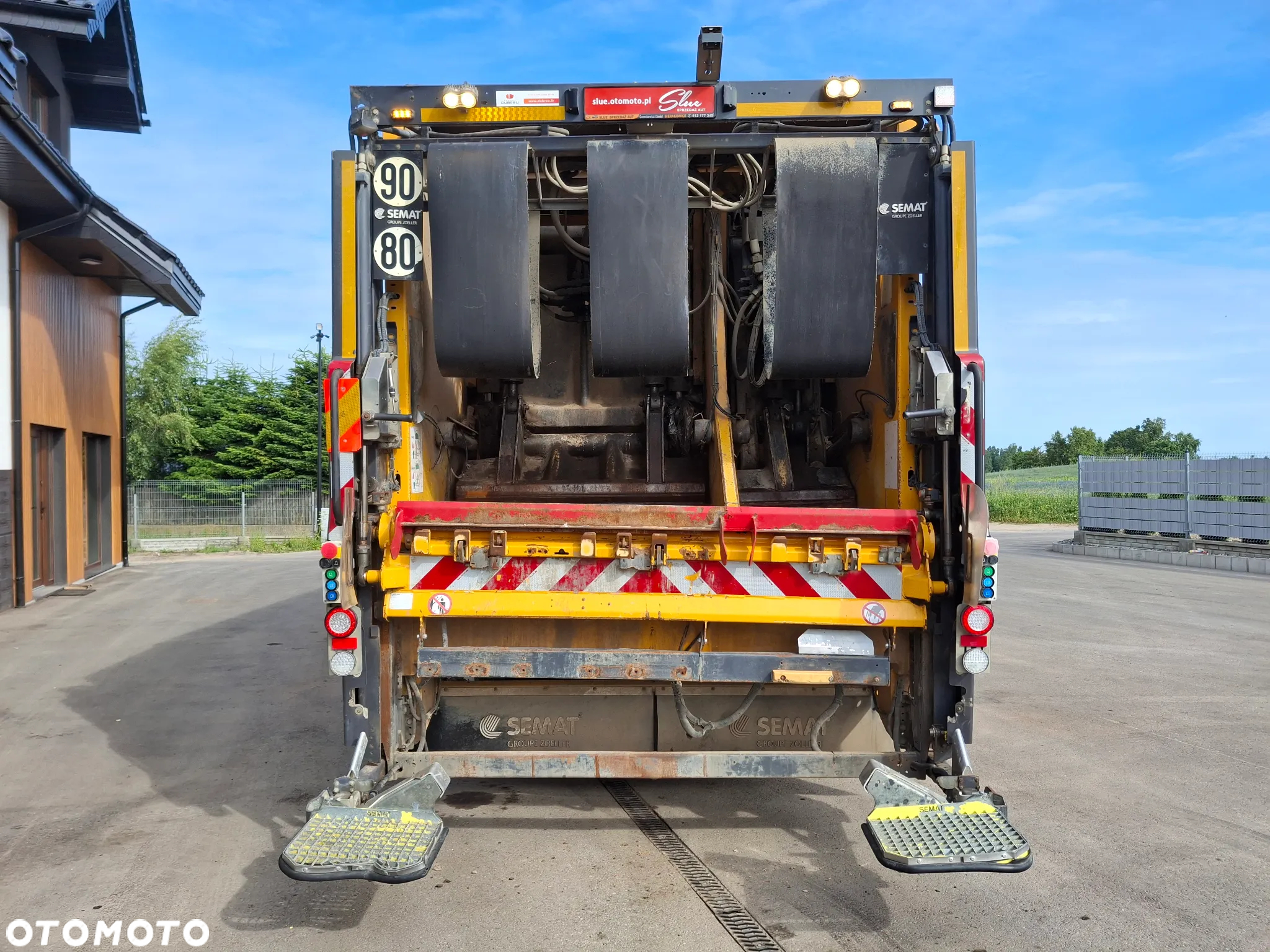 Renault Trucks D-Acces Śmieciarka Dwukomorowa Semat Zoeller Euro 6 2020r Odpady Segregacja 2 Komory 3 Osie - 7