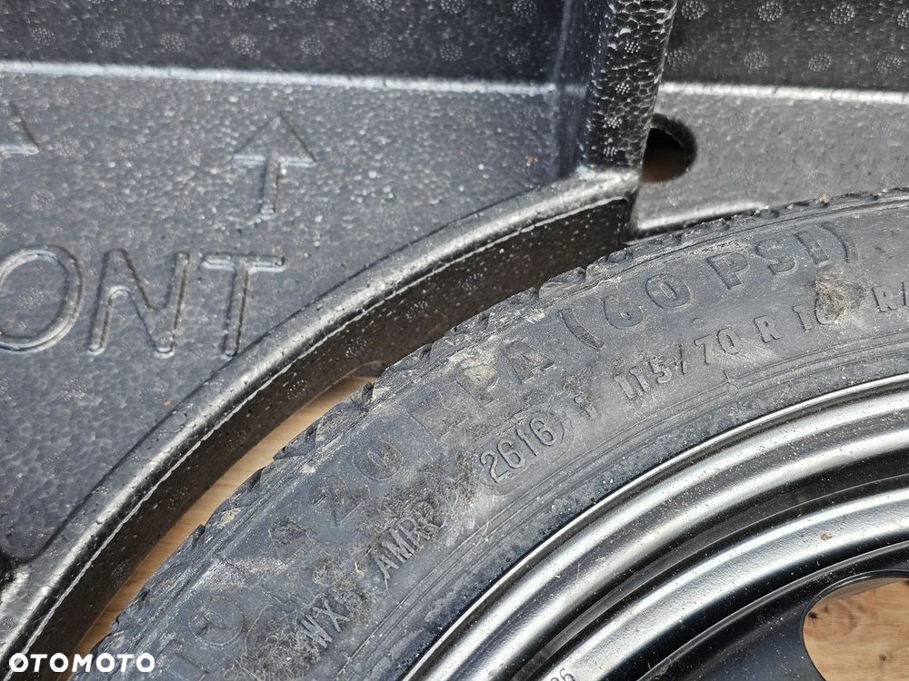 KOŁO DOJAZDOWE ZAPASOWE ZESTAW KLUCZ LEWAREK STYROPIAN PODŁOGA OPEL ASTRA K 16 CALI 5x105 115/70/16 ET25 - 6