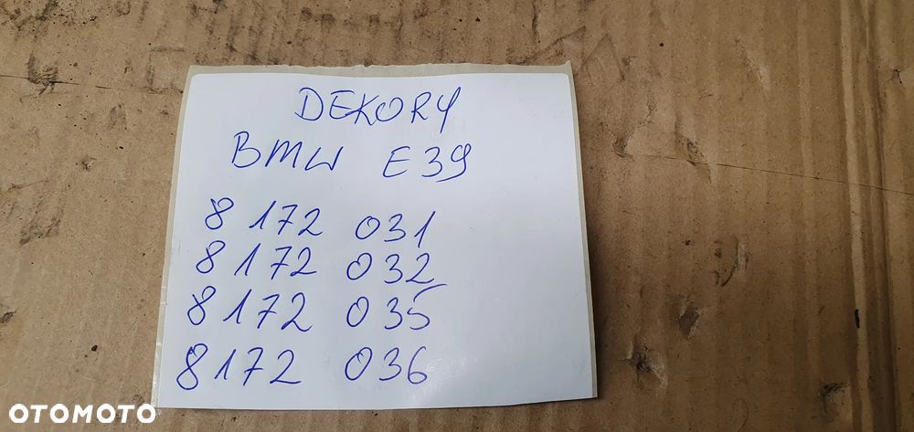 Dekor listwa ozdobna drzwi listwy komplet BMW 5 E39 - 9