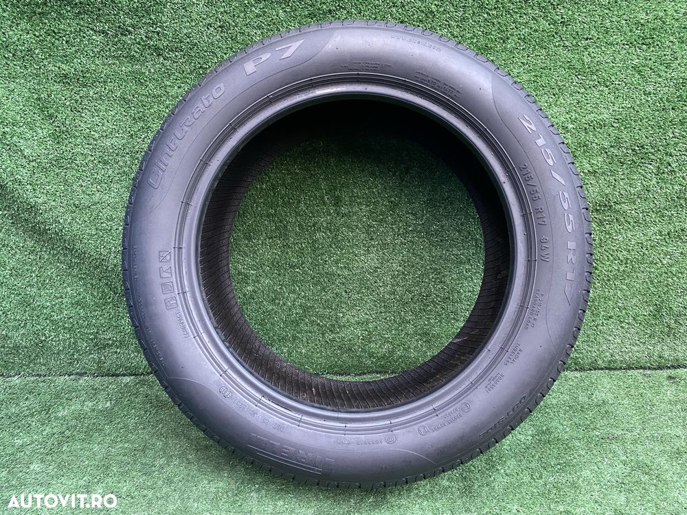 Set 2 anvelope vara Pirelli Cinturato P7 215 55 R17 94W Dot 4418 Profil 5,8mm - 5