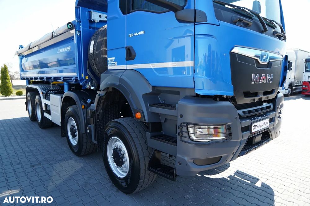 MAN TGS 41.480 / 8x6 / BASCULANĂ SPATE / MANUAL / NOU NOU / KH-KIPPER / - 22