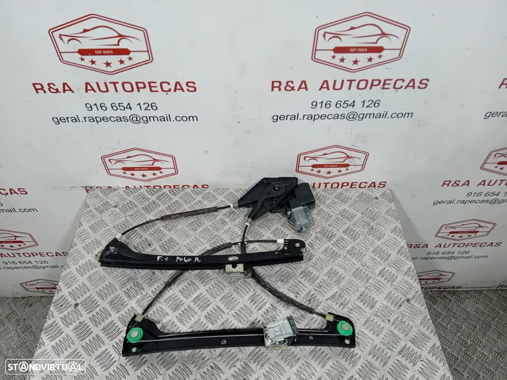 Elevador e Motor de Vidro Porta Frente Esquerdo VW Polo R 6R0959801BB Original - 3