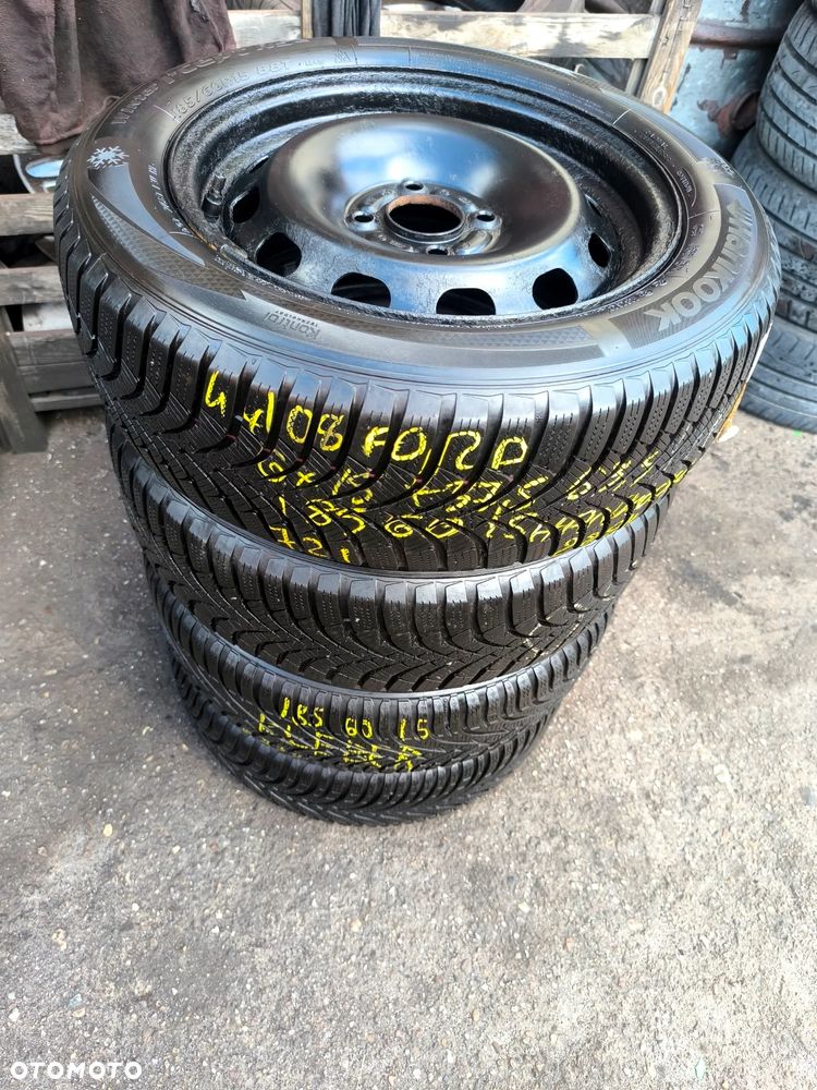 4x108 Felgi Stalowe Stal 15 Koła Zimowe Zima FORD B-max Ecosport FIESTA MK5 Mk6 MK7 FUSION FOCUS MK1 TRANSIT TOURNEO COURIER MAZDA 2 22r. Legnica ALU-RAD 7mm 185/60 - 2