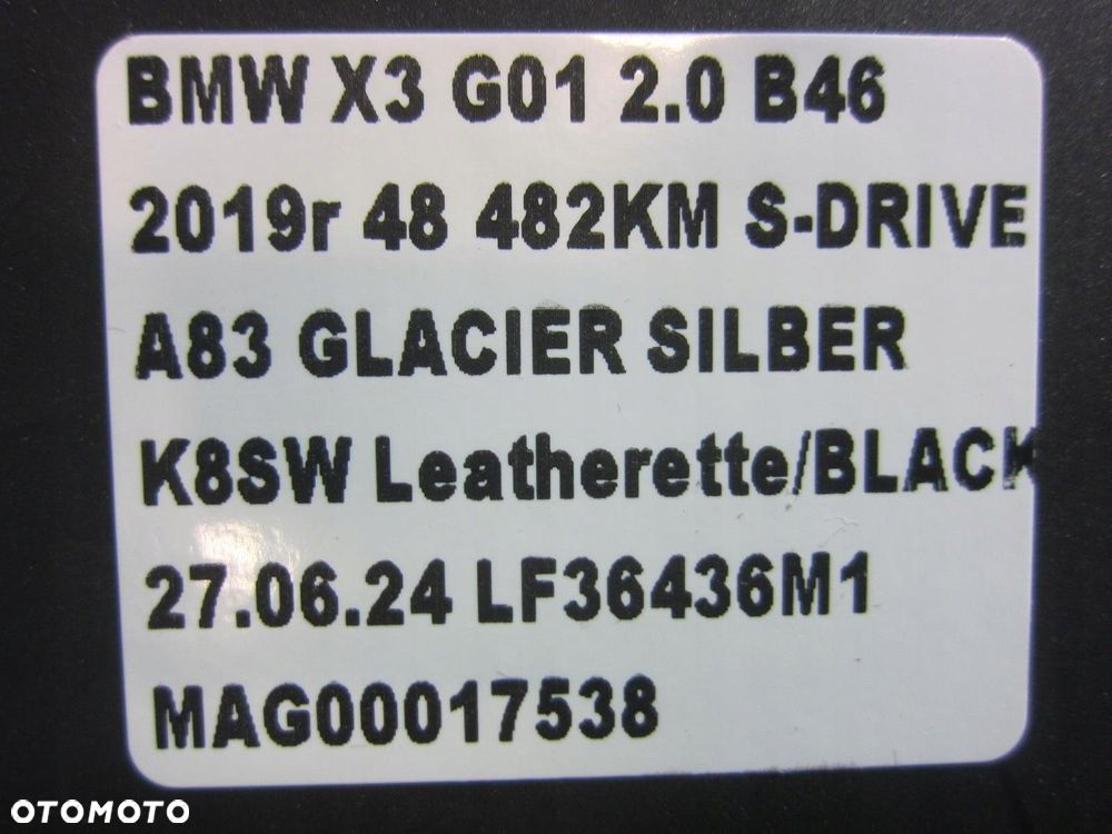 BMW X3 G01 G30 G31 MODUŁ STEROWNIK PARKOWANIA 9108337 66209108337 - 6