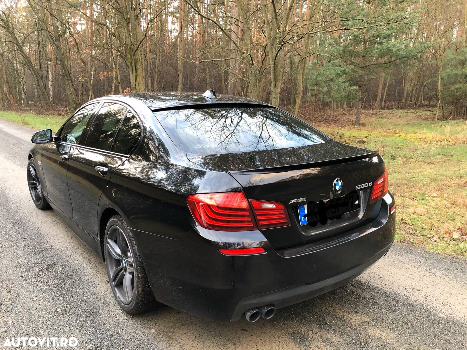 Eleron portbagaj PERFORMANCE Bmw F10  seria 5 Calitate premium ⭐️⭐️⭐️⭐️⭐️ vopsit PROFESIONAL negru lucios Safir Black Metallic cod 475 - 7