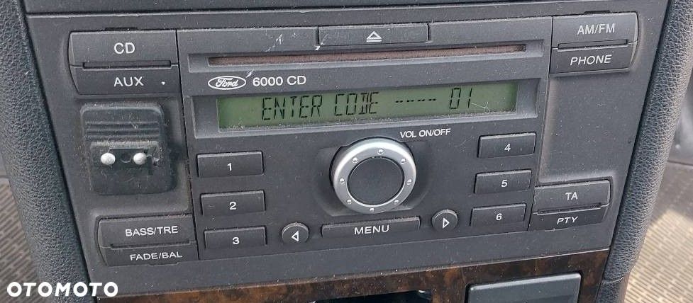 RADIO ODTWARZACZ + KOD MONDEO MK3 5S7T-18C815-AC 6000 CD - 2