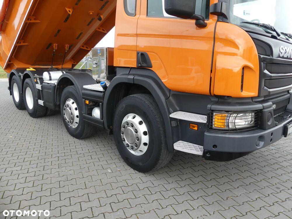 Scania P410 8x4 / WYWROTKA TYLNO ZSYPOWA / ALUFELGI / MANUAL / - 5