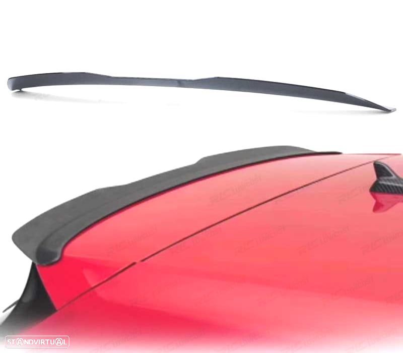 AILERON SPOILER TRASEIRO VOLKSWAGEN VW GOLF 7 12-17 PRETO BRILHANTE - 1