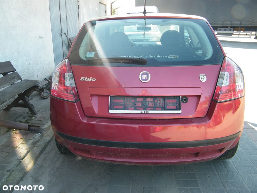 Fiat Stilo ABARTH (01-06r.) 1.4B 95KM.Silnik 843A1000 Skrzynia. Cały na części GWARANCJA !!!!  Przód Tył Zestaw Komplet Drzwi Klapa Zderzak Błotnik Maska Grill Atrapa Szyba Pas Lampa Lusterko Boczki Fotel Kanapa Kokpit Deska Rozdzielcza Przełącznik Włącznik Sterownik Przewody Wiązka Instalacja Moduł Komputer Czujnik Listwa Pompa Alternator Wtryski Głowica Rozrusznik Kompresor Sprzęgło Dwumas Silnik Skrzynia ABS Klimatyzacji Paliwa Wspomagania Kolektor Turbina Przepustnica Zawór Chłodnica Koło Hak Belka Sanki Zawieszenie Mcpherson Półoś Amortyzator Wydech Tłumik Zacisk Most - 5