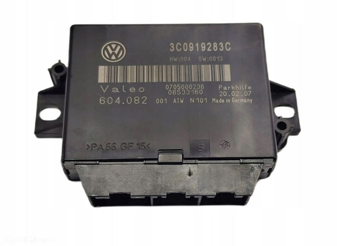 MODUŁ CZUJNIKÓW PARKOWANIA COFANIA PDC VW PASSAT B6 (2005-2010) 3C0919283C - 1