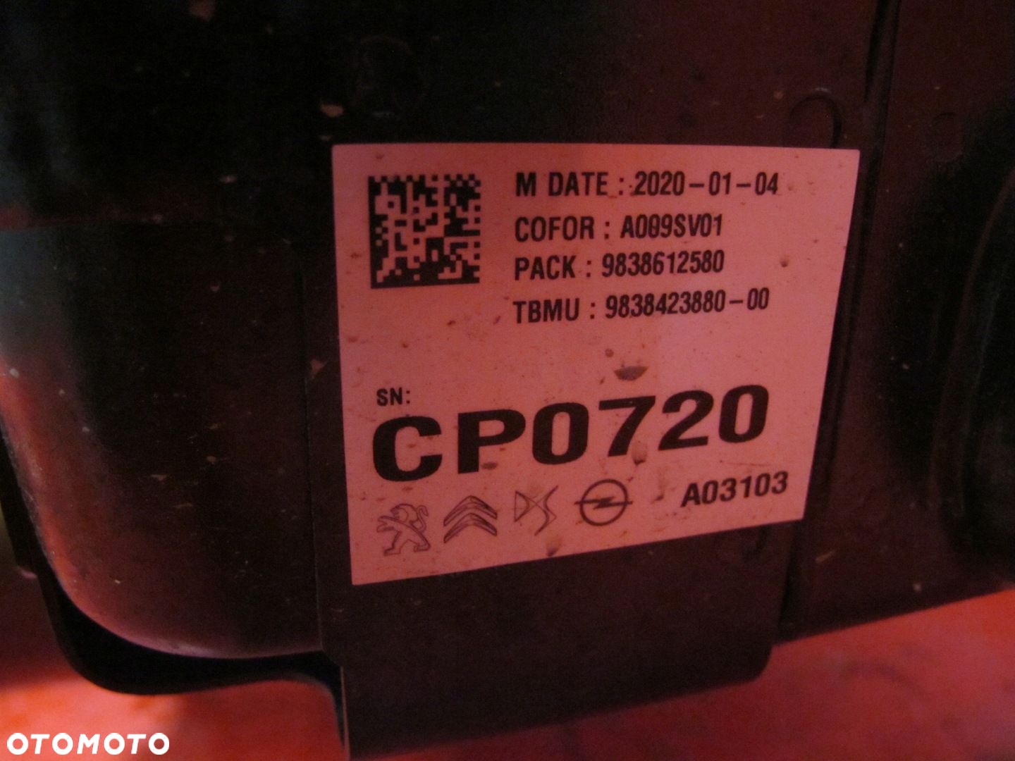 CITROEN DS7 4x4 E-TENSE BATERIA CP0720 BATTERY - 11