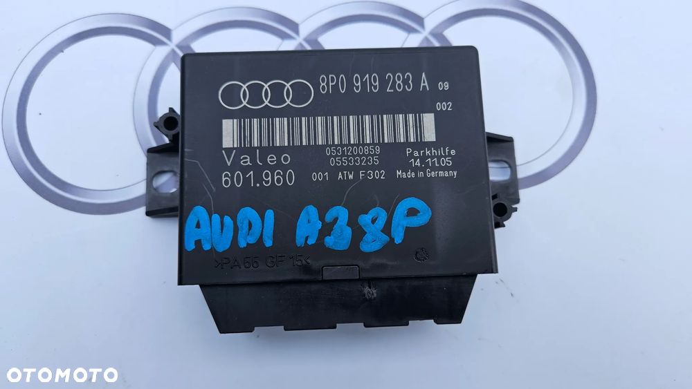 Audi A3 8P Moduł czujników parkowania Sterownik PDC 8P0919283A - 2