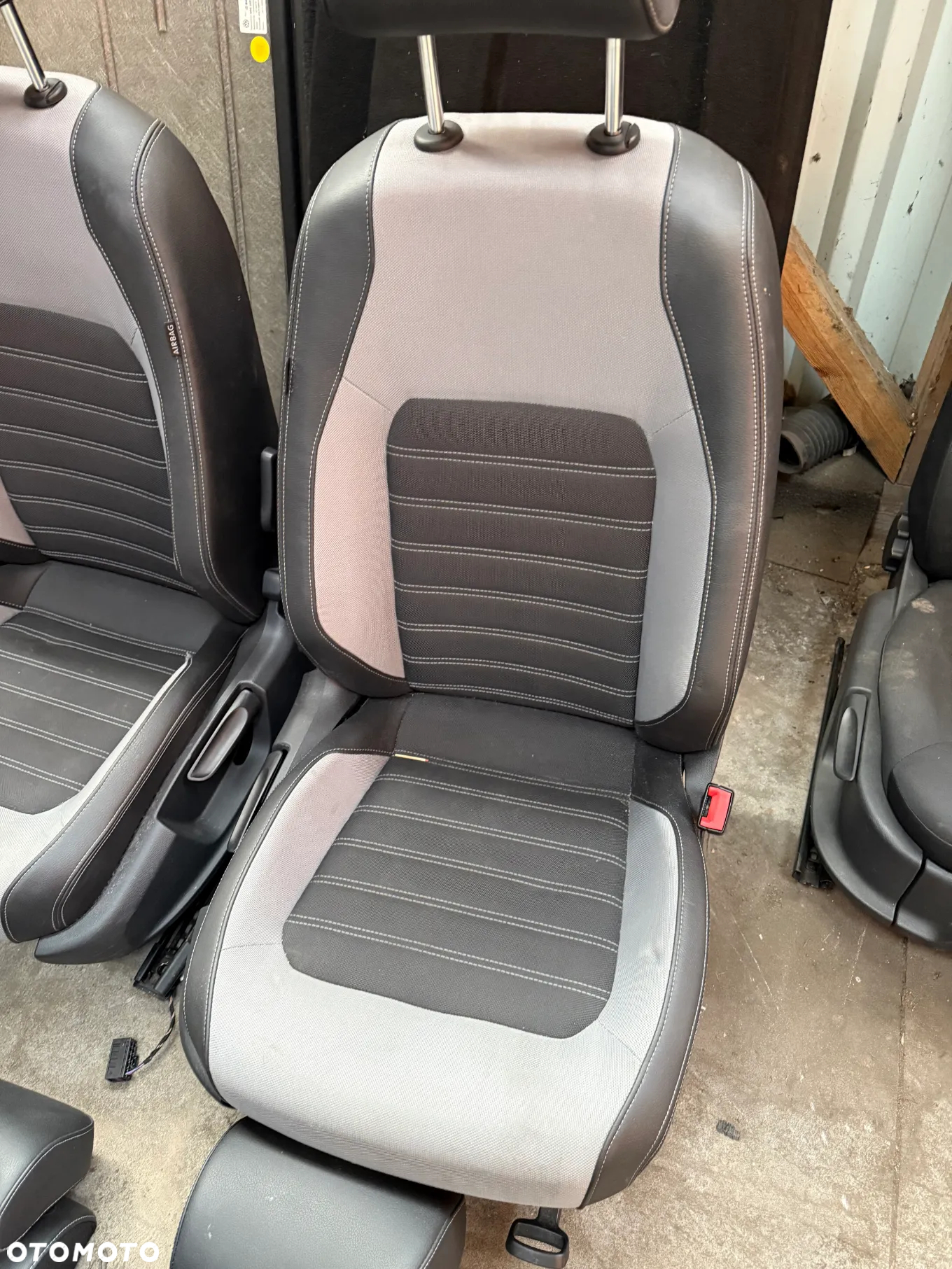 VW JETTA A6 VI FOTELE KANAPA TAPICERKI PÓŁSKÓRA KOMPLET EUROPA - 3