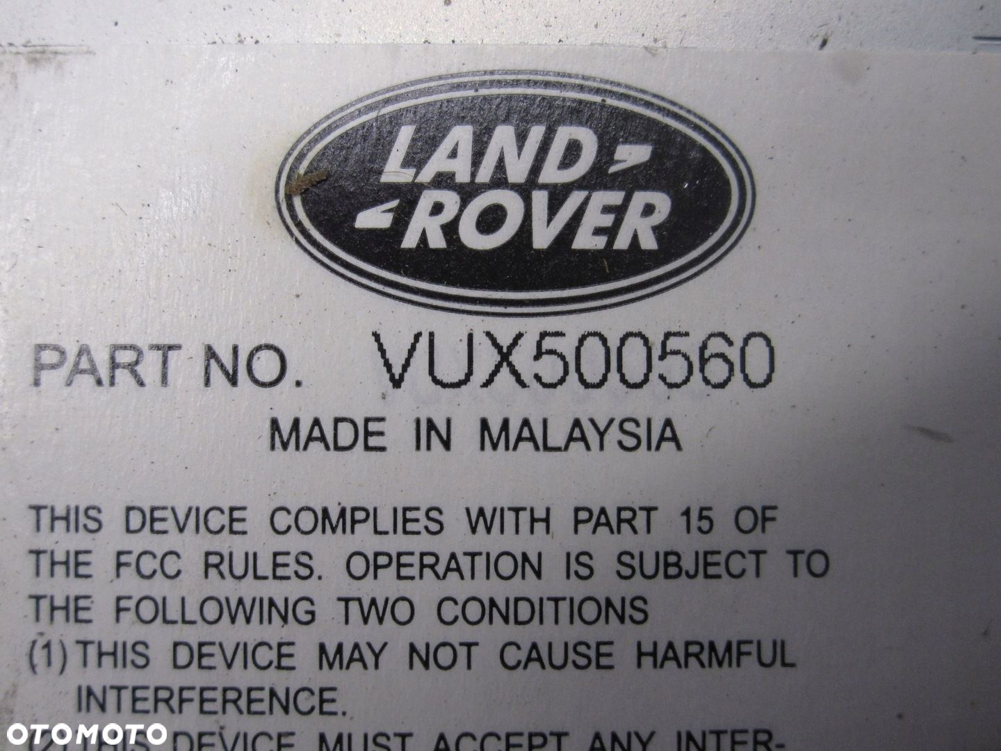 LAND ROVER DISCOVERY III 08r radio CD VUX500560 AL073068551 - 5