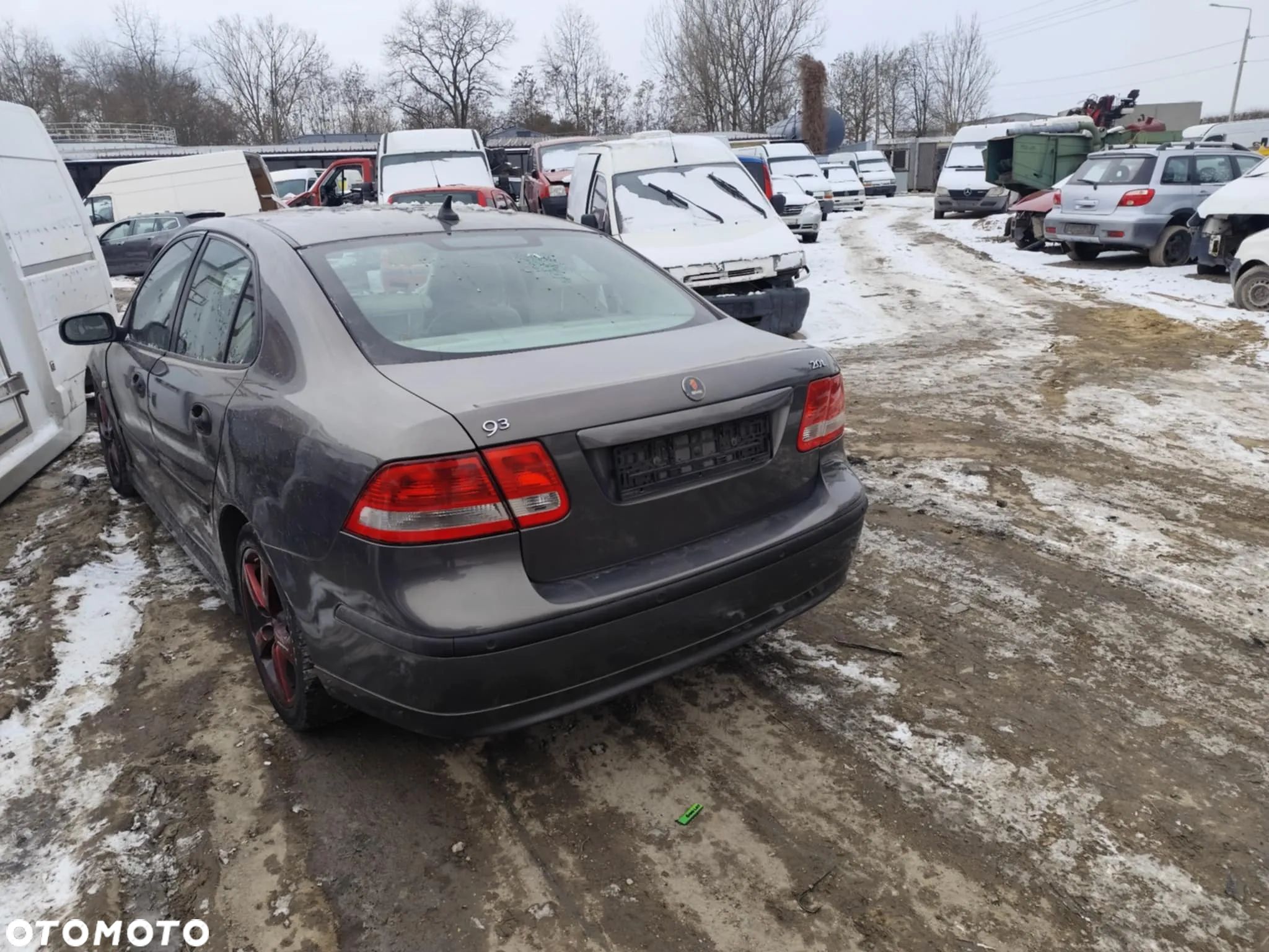 saab 93 9-3 II maska zderzak lampa grill błotnik drzwi zbiornik paliwa szyba lusterko klamka klapa - 1