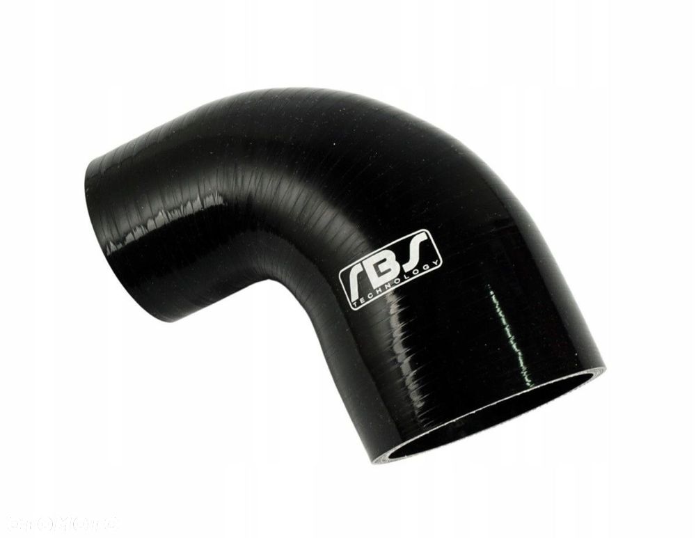 KOLANO REDUKCYJNE SILIKONOWE 90" 70-51MM czarne - 1