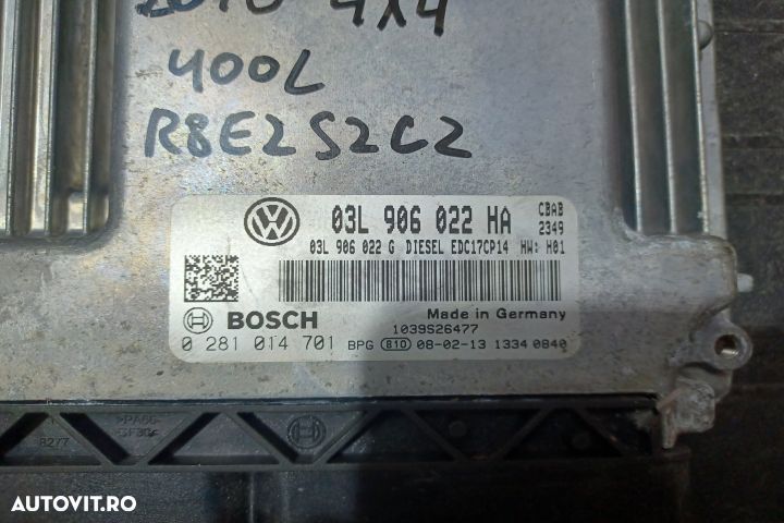 Calculator motor ECU 03L906022HA 0281014701 - 2.0 CBAB 03L906022HA 02 - 3