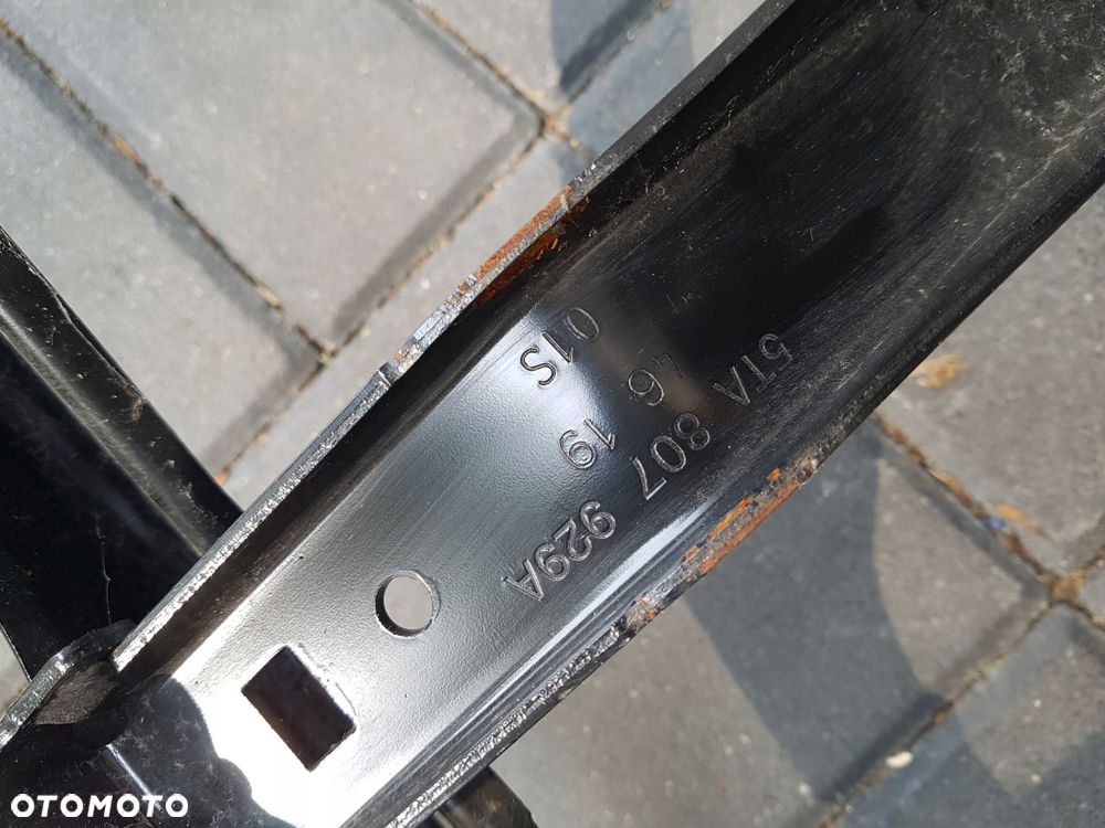 vw touran 15^ wzmocnienie belka zderzaka przód 5ta807611 - 4