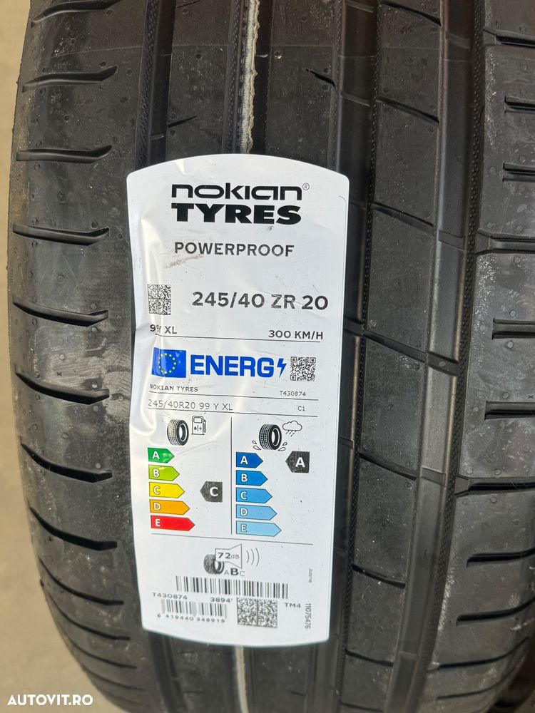 Vând 2 anvelope 245/40/20 nokian de vară noi - 2