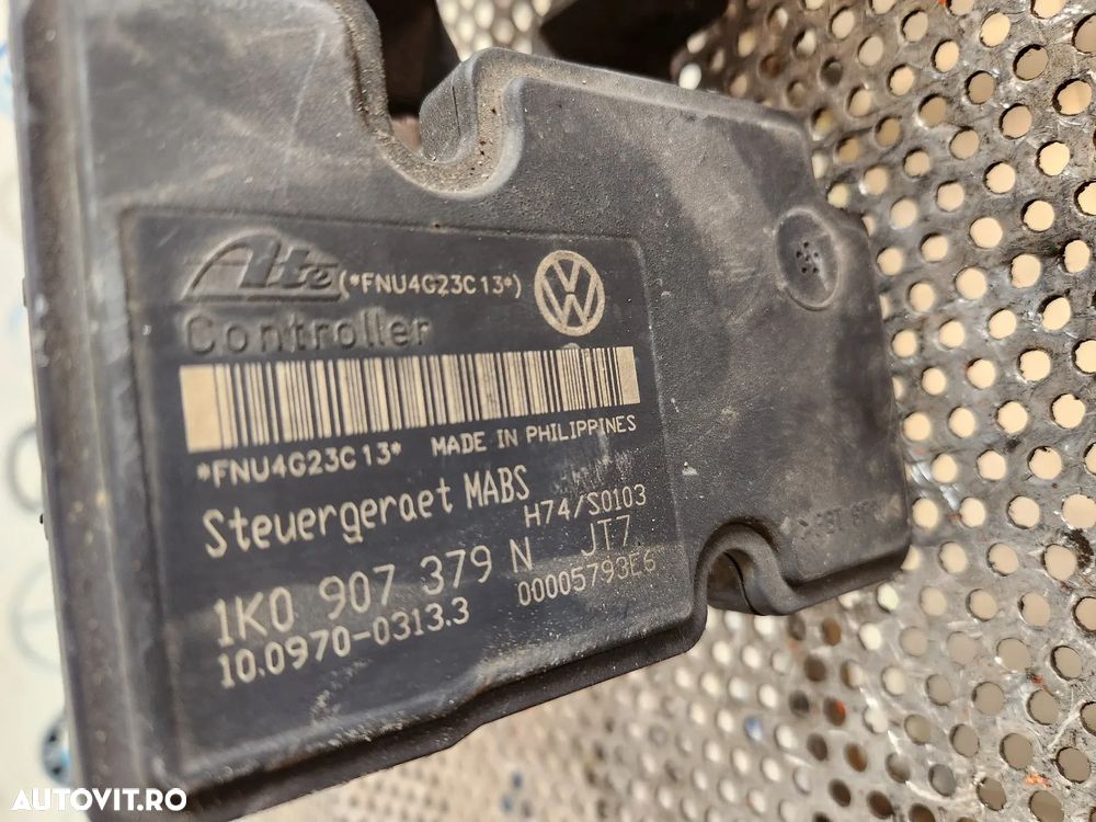 Modul Pompa Unitate ABS Skoda Octavia 2 Vw Touran Golf Jetta Caddy Seat Leon Altea Audi Cod 1KN - D - 7