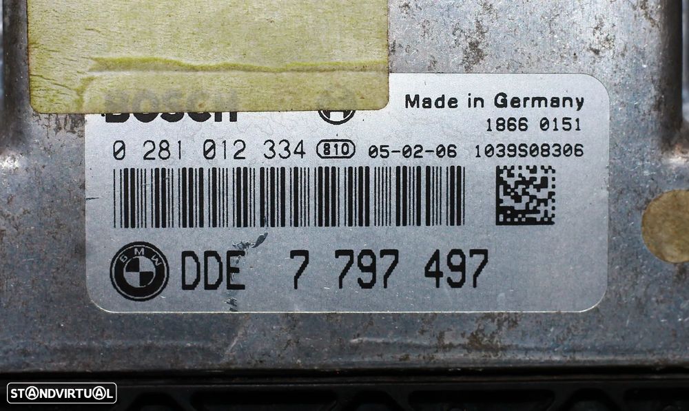 CENTRALINA DE MOTOR BMW E90 - 5
