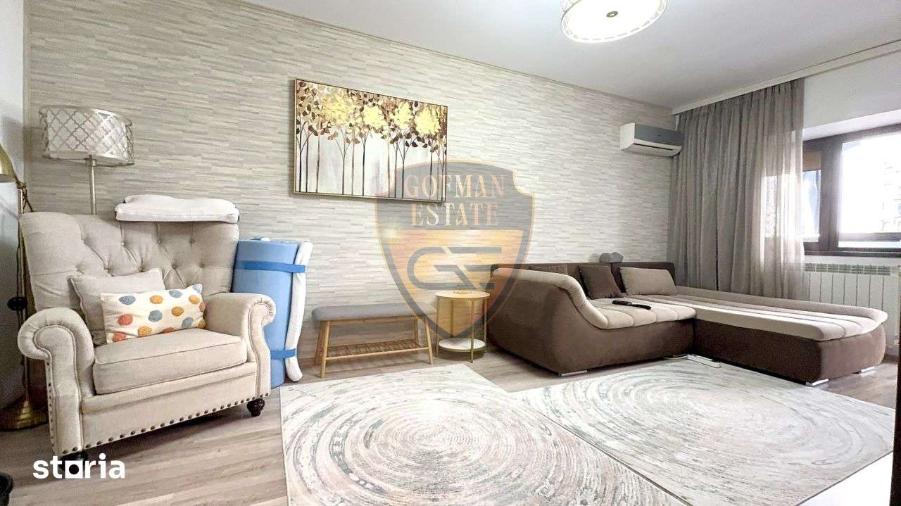 3 camere, Faleza Nord, 84 mp, 2 bai, 2 balcoane, renovat, mobilat, etj — fotografia 3