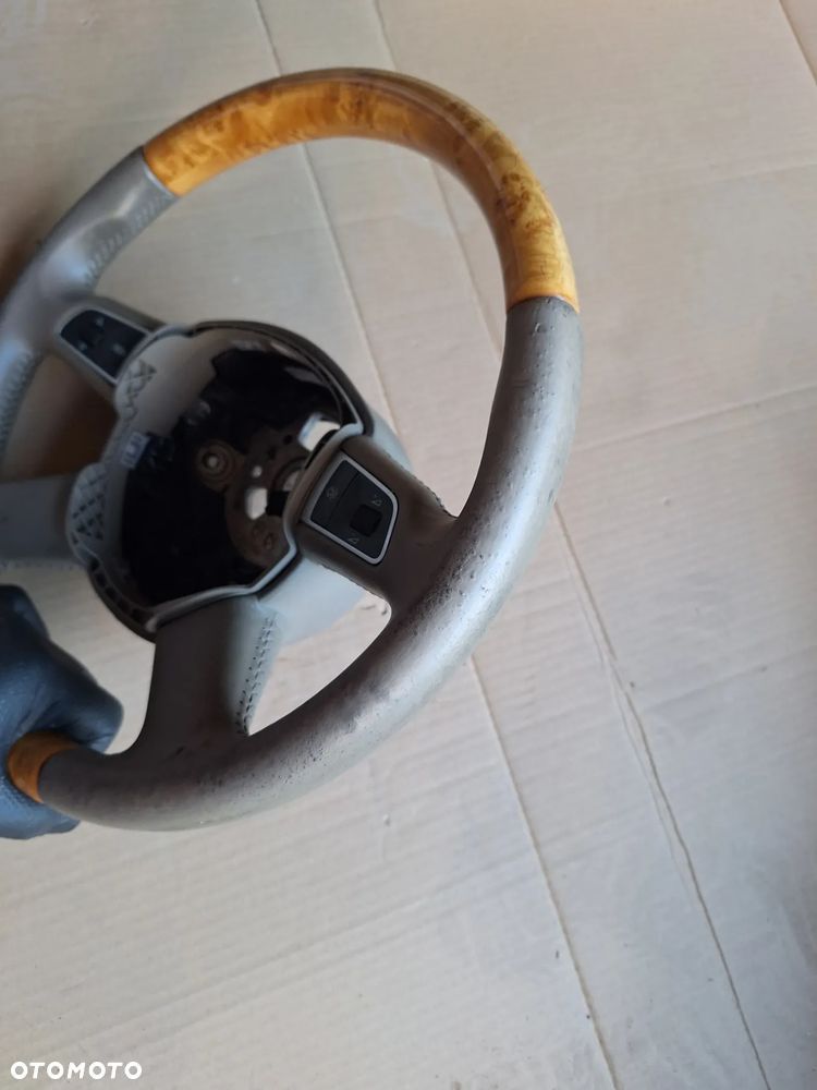 KIEROWNICA MULTIFUNKCYJNA DREWNO AUDI A8 D3 - 4