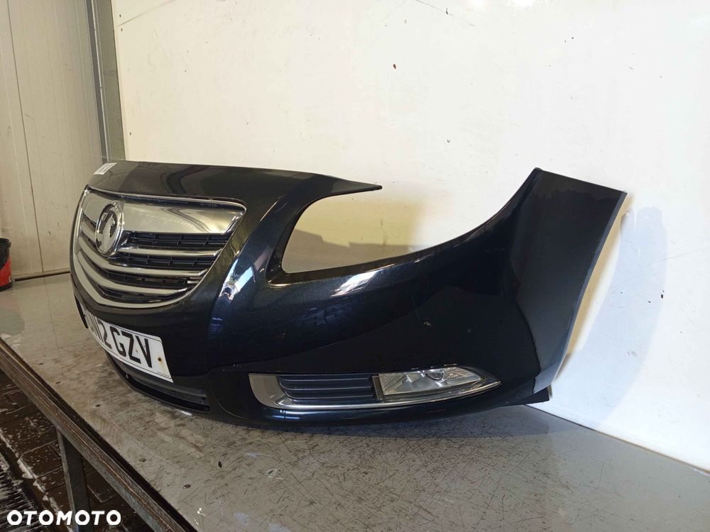 + ZDERZAK PRZÓD PRZEDNI OPEL INSIGNIA I 1 A Z22C CZARNY HALOGENY - 3