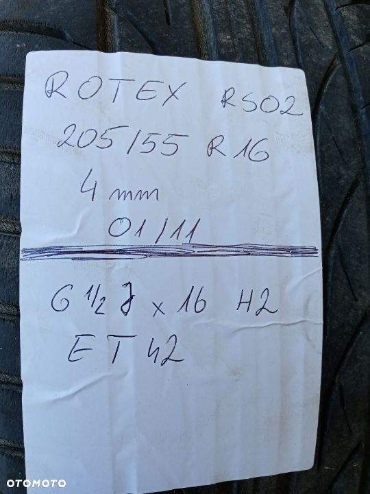 4X Opony Rotex RS02 205/55 R16 4mm 0111 - 7