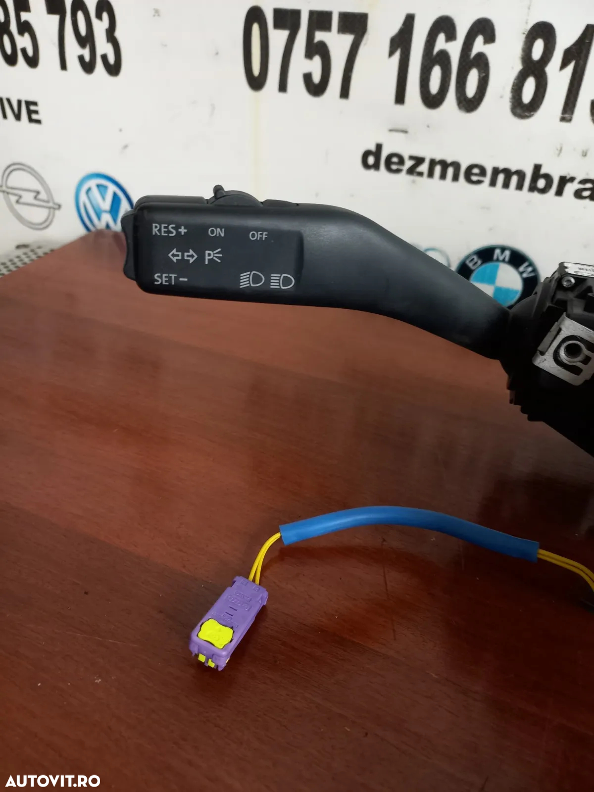 Spira Volan Airbag Maneta Semnalizare Stergatoare Tempomat Vw Golf 5 Jetta Touran Skoda Octavia Etc - 6