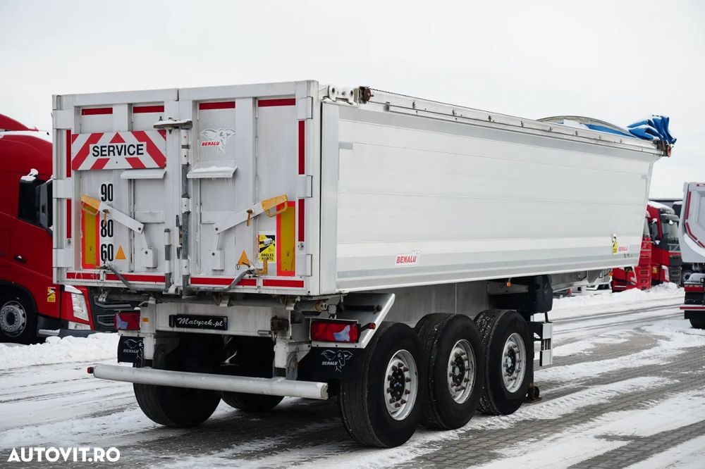Benalu BASCULĂ BENALU / 27 m³ / ALUMINIU / AXĂ RIDICATĂ / GREUTATE: 5.100 KG / PERDĂ ELECTRICĂ - 7