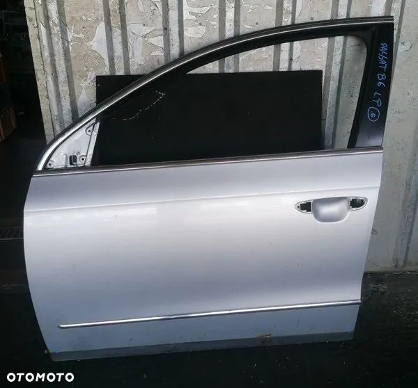 VW PASSAT B6 05r DRZWI LEWY PRZÓD PRZEDNIE LA7W GOŁE - 1