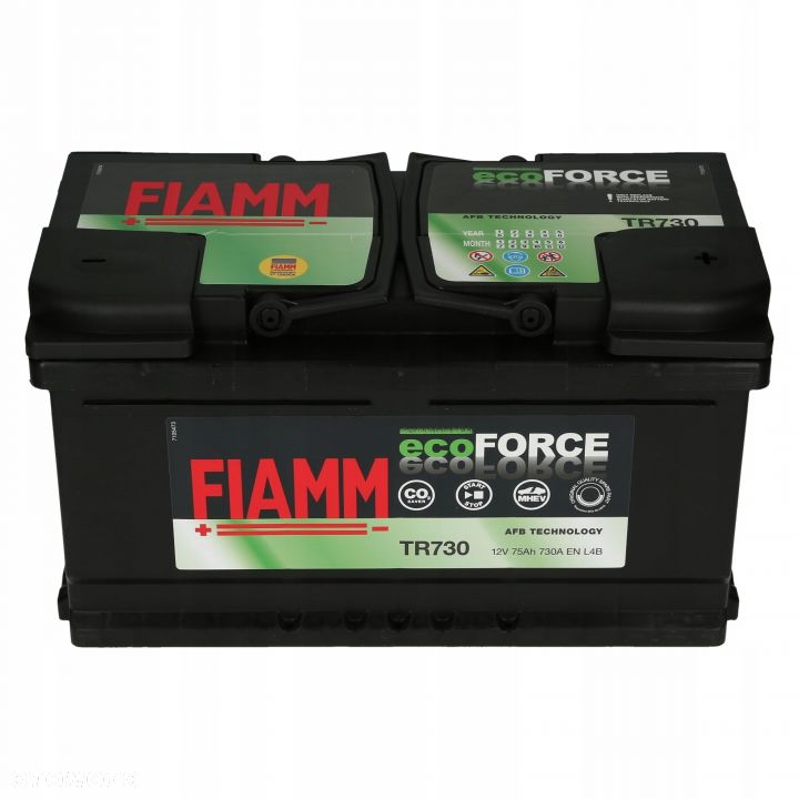 Akumulator Fiamm EcoForce AFB TR730 12V 75Ah 730A - 2