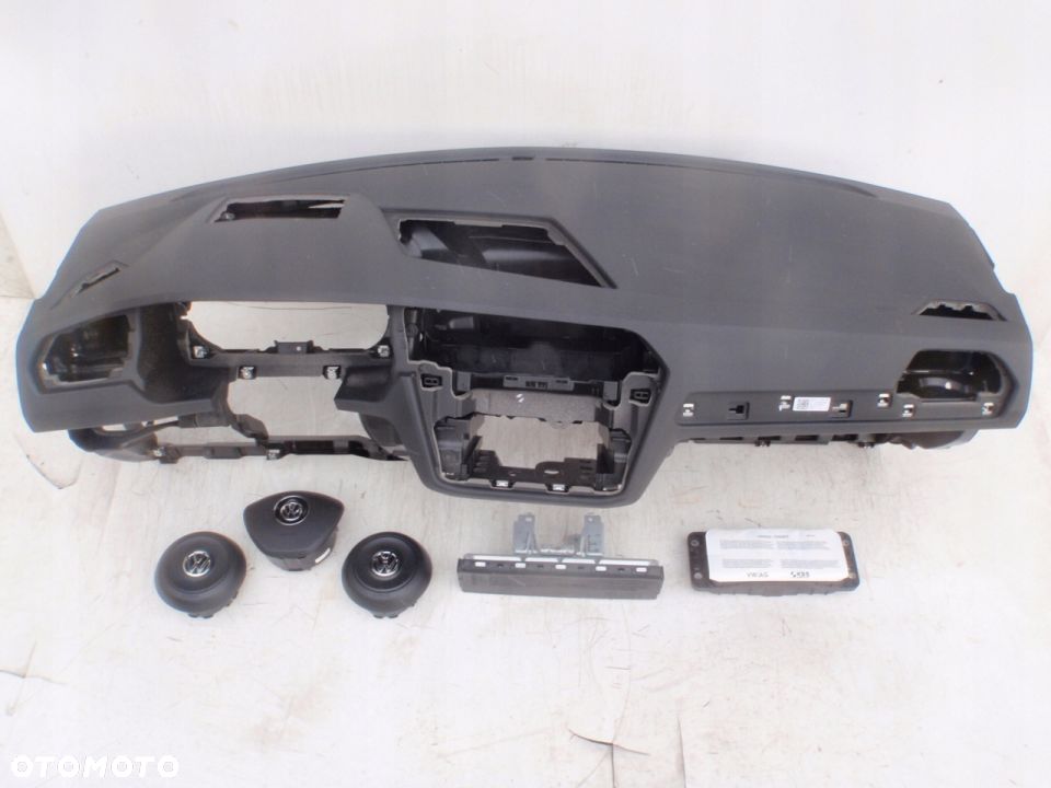 VW TIGUAN 5NA DESKA Head Up KONSOLA KOKPIT PULPIT PÓŁKA PARAPET PODUSZKI POWIETRZNE KIEROWCY PASAZERA KOLAN AIRBAG PODUSZKA POWIETRZNA PASY PAS regeneracja NA WYMIANĘ OD REKI na MAGAZYNIE - 5