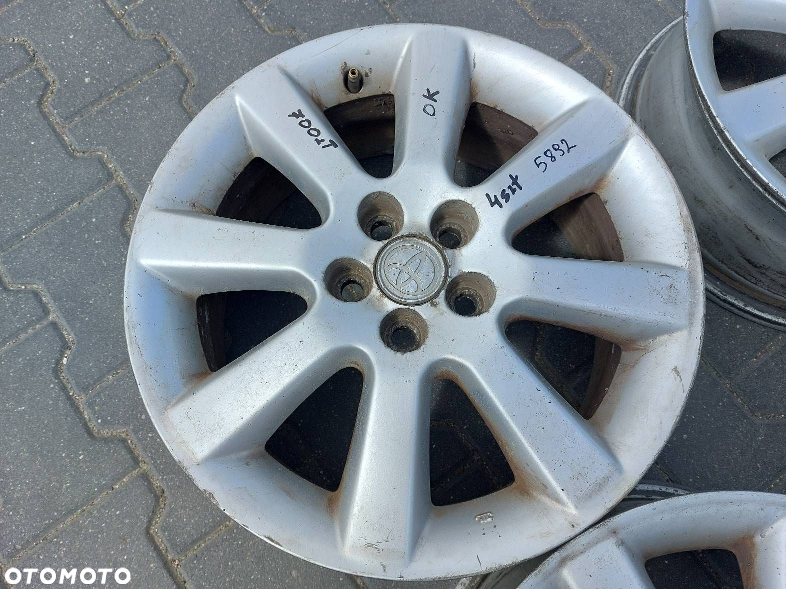 FELGI ALUMINIOWE 4SZT 5x100 6,5Jx16 ET45 FI54,1 TOYOTA 42611-05140 - 5