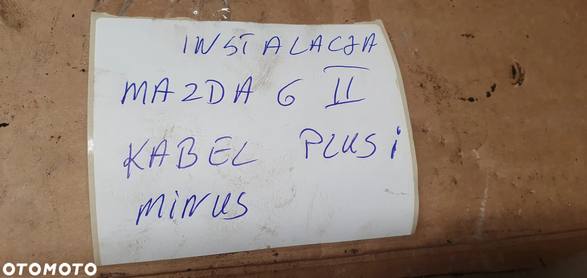 Instalacja klema plusowa wiązka kable Mazda 6 II - 9
