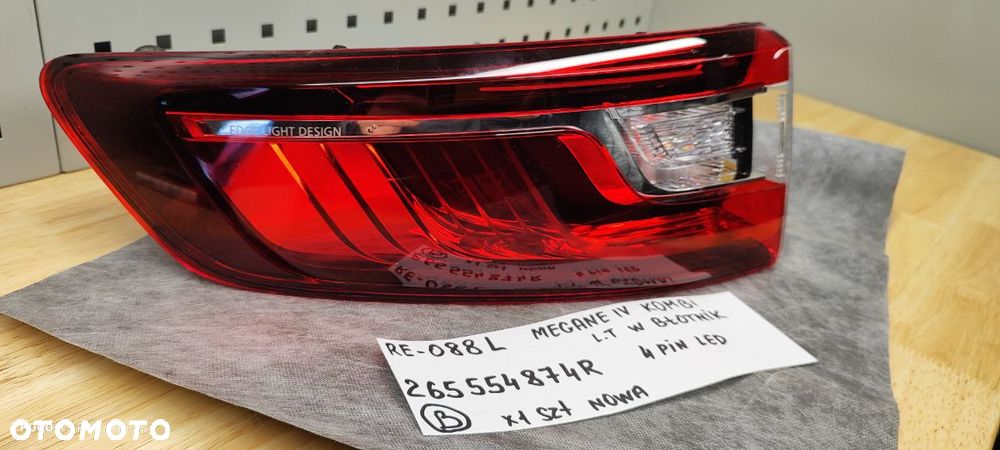 LAMPA LAMPY TYŁ TYLNE LED RENAULT MEGANE IV 265554874R KOMBI