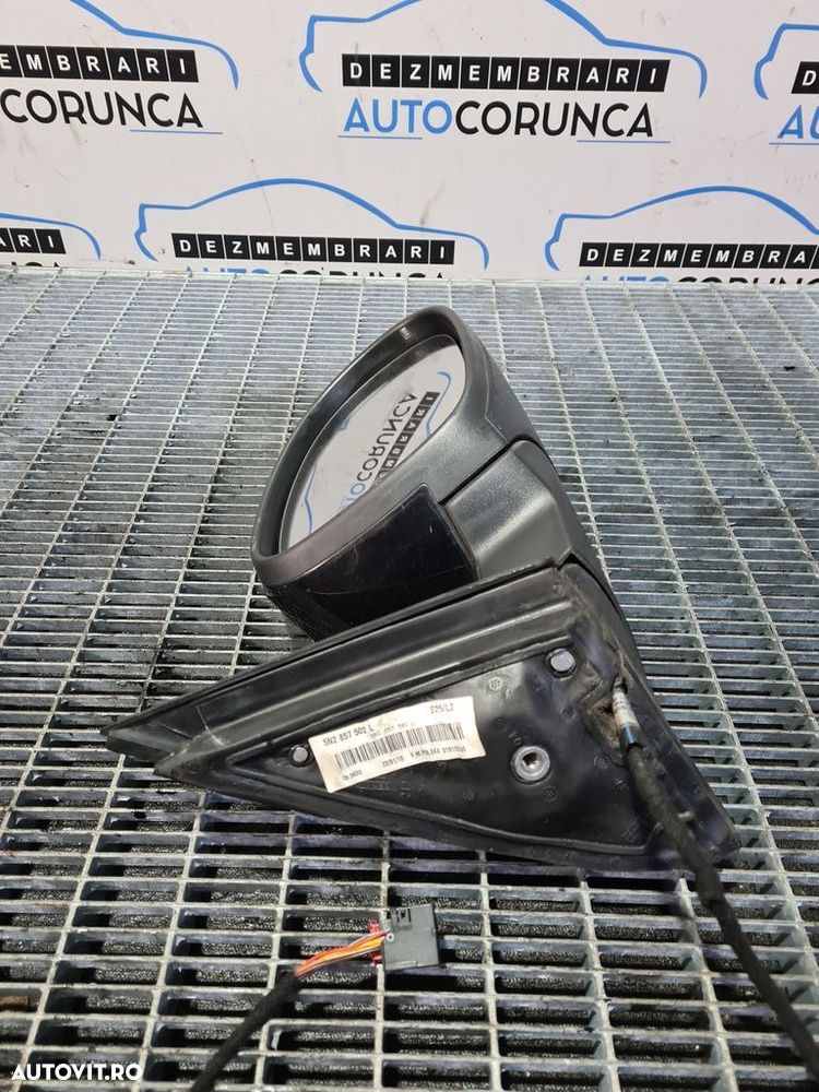 Oglinda dreapta Volkswagen Tiguan 5N Facelift 2011 - 2015 4 Usi NEGRU (863) Fara rabatare - 4