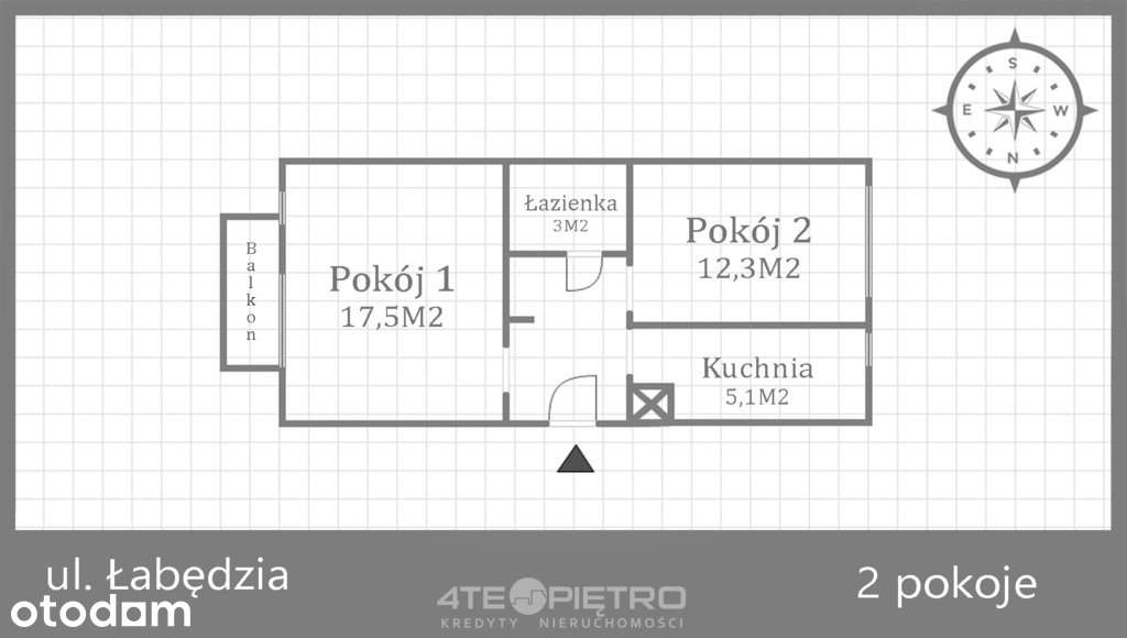 2 pokojowe mieszkanie | do generalnego remontu