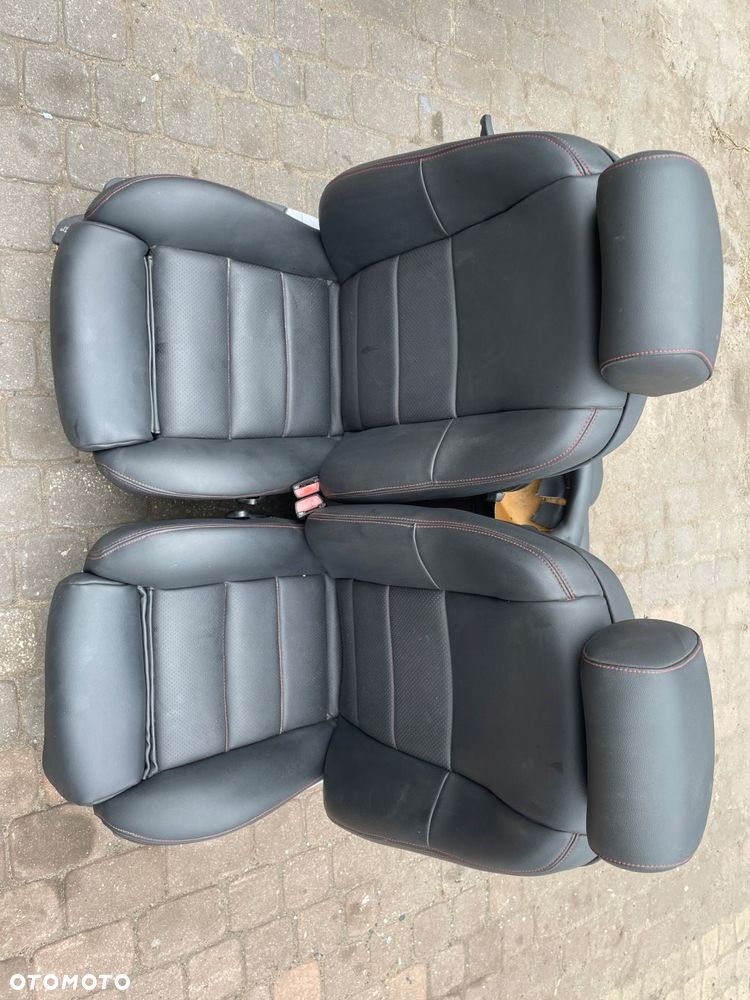 fotele fotel lewy prawy kanapa bmw e36 cabrio skóra czarny obszyte - 2