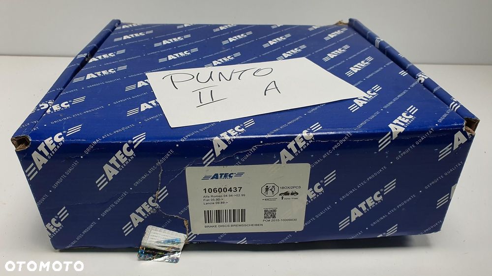 TARCZE HAMULCOWE PRZÓD PRZEDNIE ATEC FIAT PUNTO II 1.2 16V 10600437 - 4