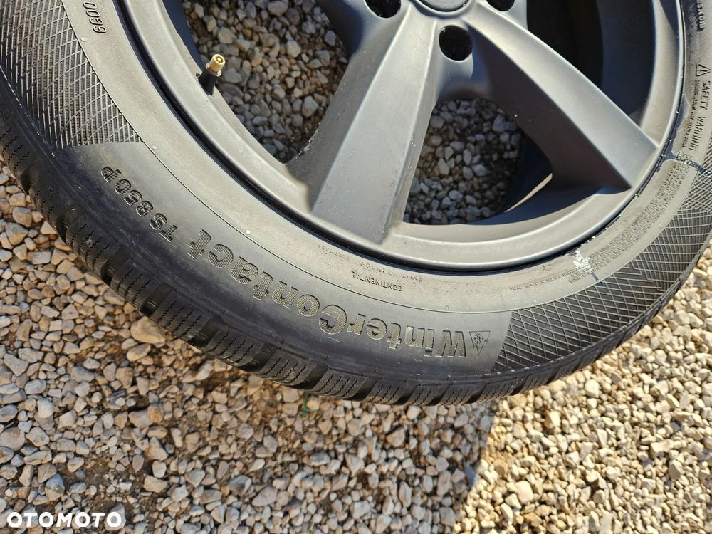 FELGI ALUMINIOWE FELGA KOŁA OPONY 17  7 J  ET 40 5X112 225 55 17 CONTINENTAL WINTER CONTACT TS850P SKODA VOLKSWAGEN - 11
