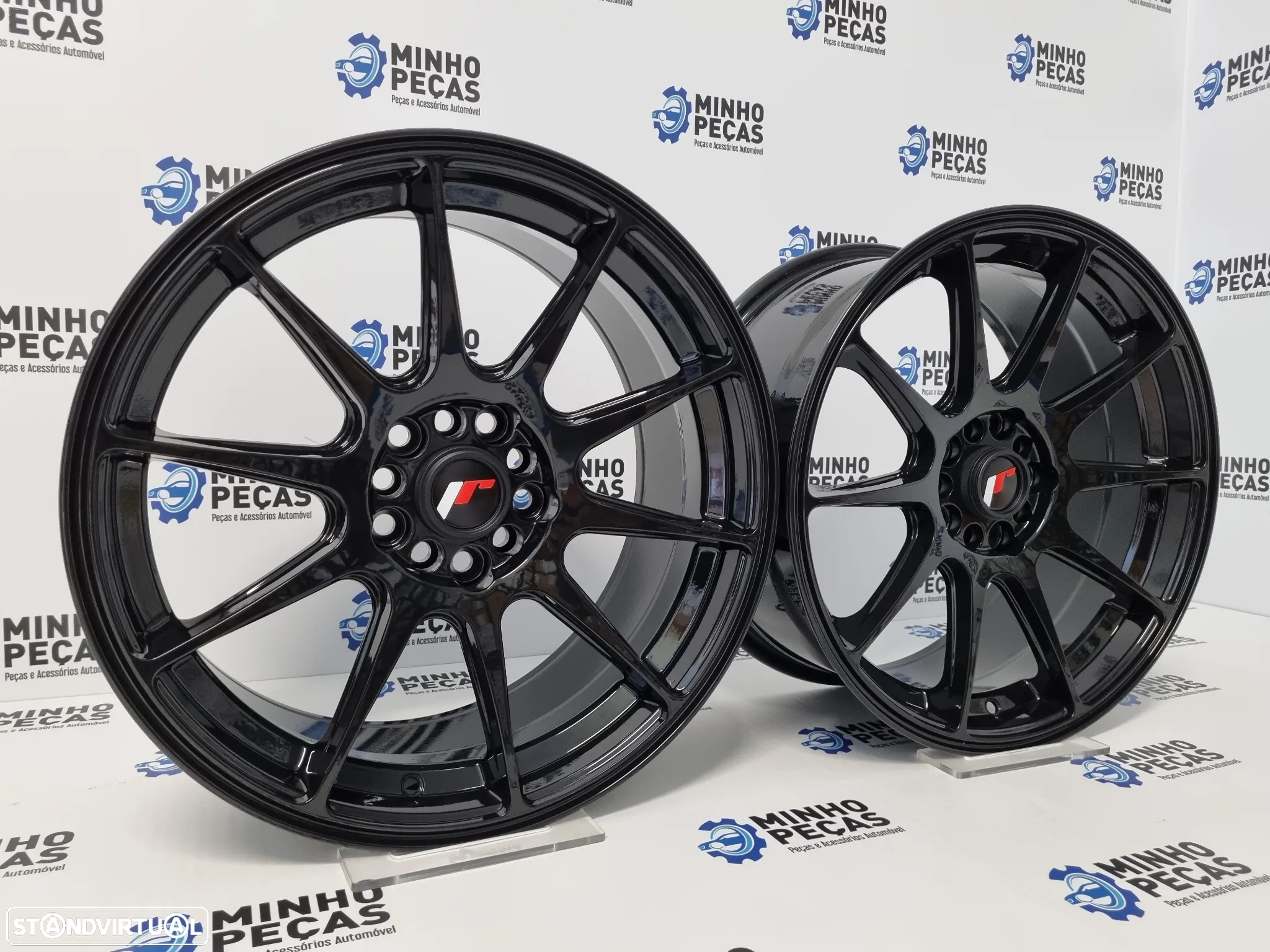 Jantes Japan Racing (JR11) em 17 Preto Brilho (5X100 | 5X108) - 3
