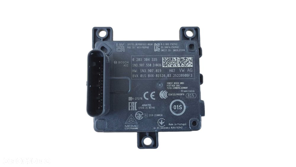 Czujnik Radar Moduł ACC DISTRONIC Volkswagen Audi Skoda OE 1N3 NOWY !!