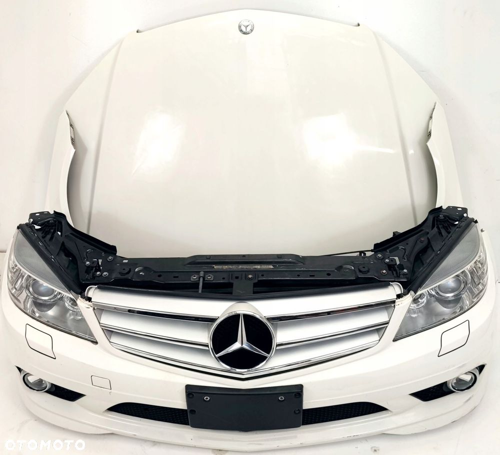 MERCEDES C W204 ZDERZAK AMG MASKA BŁOTNIK LAMPY BI XENON PAS CHŁODNICE - 2