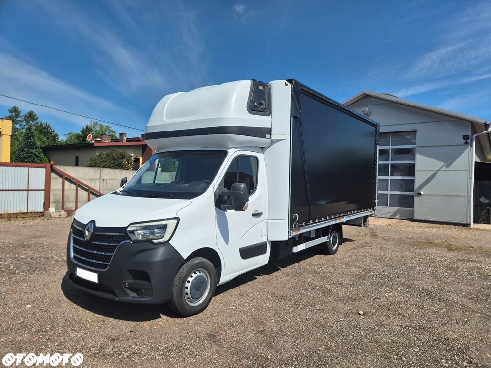 Renault MASTER FIRANA PLANDEKA 12EP 2.3 165KM SERWIS ASO BEZWYPADKOWY ZADBANY 2022 PODUSZKI FV23% REG. WYSOKOŚCI LED - 2