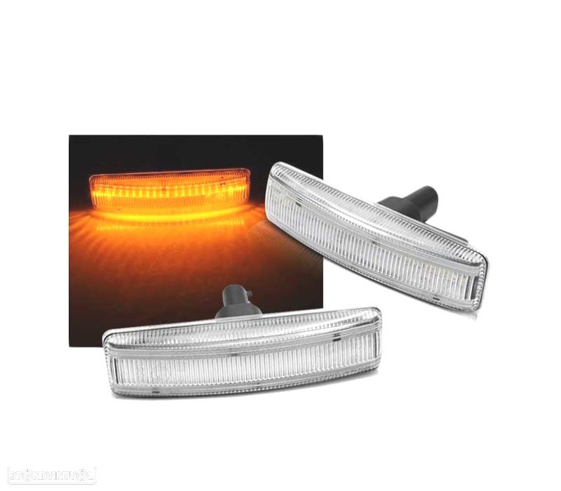 PISCAS LATERAIS LED LAND ROVER RANGE SPORT 05-12 BRANCO - 1