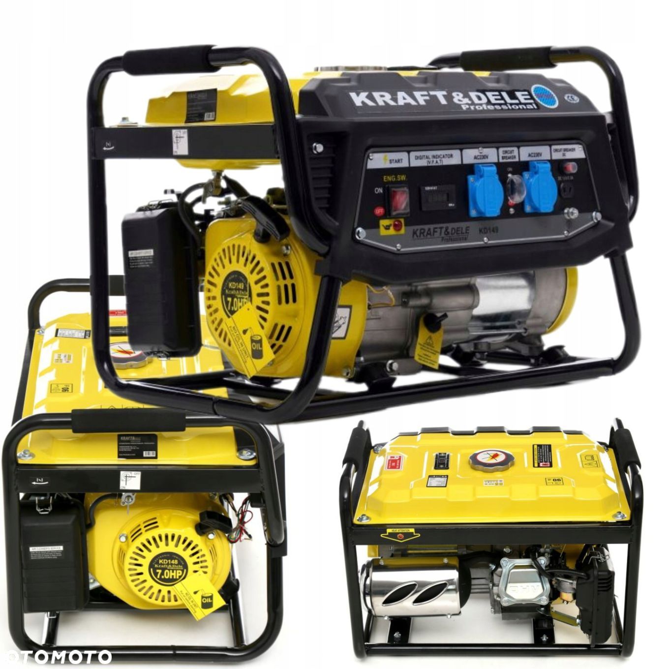 KRAFTDELE AGREGAT PRĄDOTWÓRCZY GENERATOR PRĄDU 3500W LCD 12/230V KD149 - 1