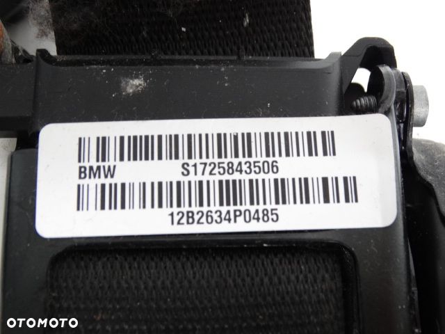BMW X3 F25  X4 F26 USA Org Pasy Bezpieczeństwa z Nabojami Zapinka Pasa  S1725843506  0717F8K2CB  0717F8J2TN  72117260207 7260207 - 9