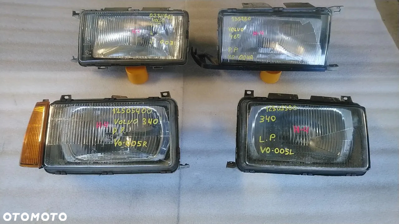 REFLEKTORY LEWE PRAWE VOLVO XENON HALOGENY MIGACZE - 6